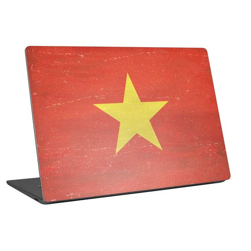 Vietnam Flag Distressed Universal Laptop 12in (9.8 x 6.8in) Skin
